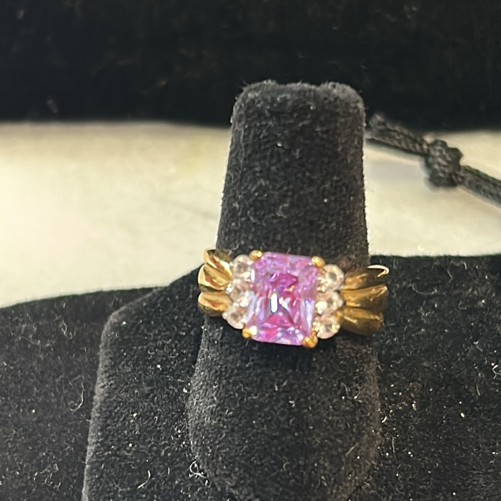 Vintage Talia Light Tanzanite Purple Ring, sz 5-boutique